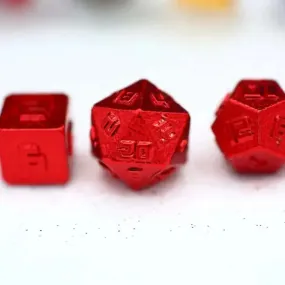 10mm Mini Rpg Dice Set - Red