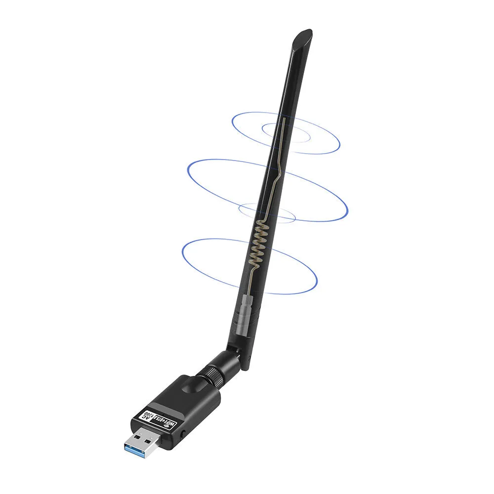 1300Mbps USB3.0 WiFi Adapter Dual Band 2.4G/5.8G WiFi BT5.0 Wireless Networking Card 5dB External Antenna Wireless Transmitter Receiver