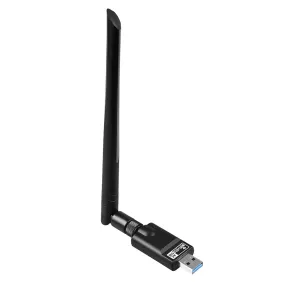 1300Mbps USB3.0 WiFi Adapter Dual Band 2.4G/5.8G WiFi BT5.0 Wireless Networking Card 5dB External Antenna Wireless Transmitter Receiver