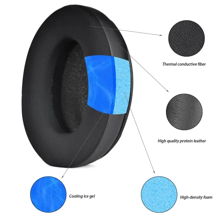 1pair Lychee Pattern Ear Pads For HyperX / Cloud Alpha / Cloud Flight Wireless Headsets