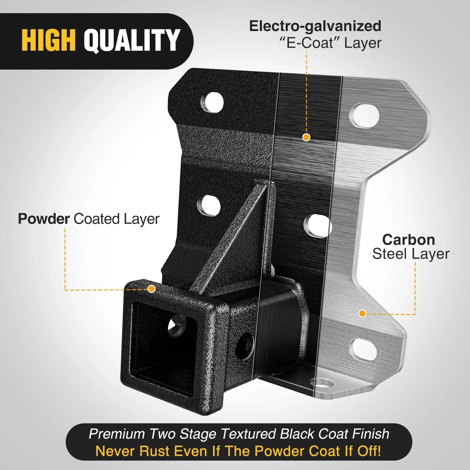2 Inch Rear Bumper Tow Trailer Hitch Receiver Kit For 2017  Can Am Maverick X3/2017  Can Am Maverick Turbo/Max Turbo/X DS/X RS Turbo