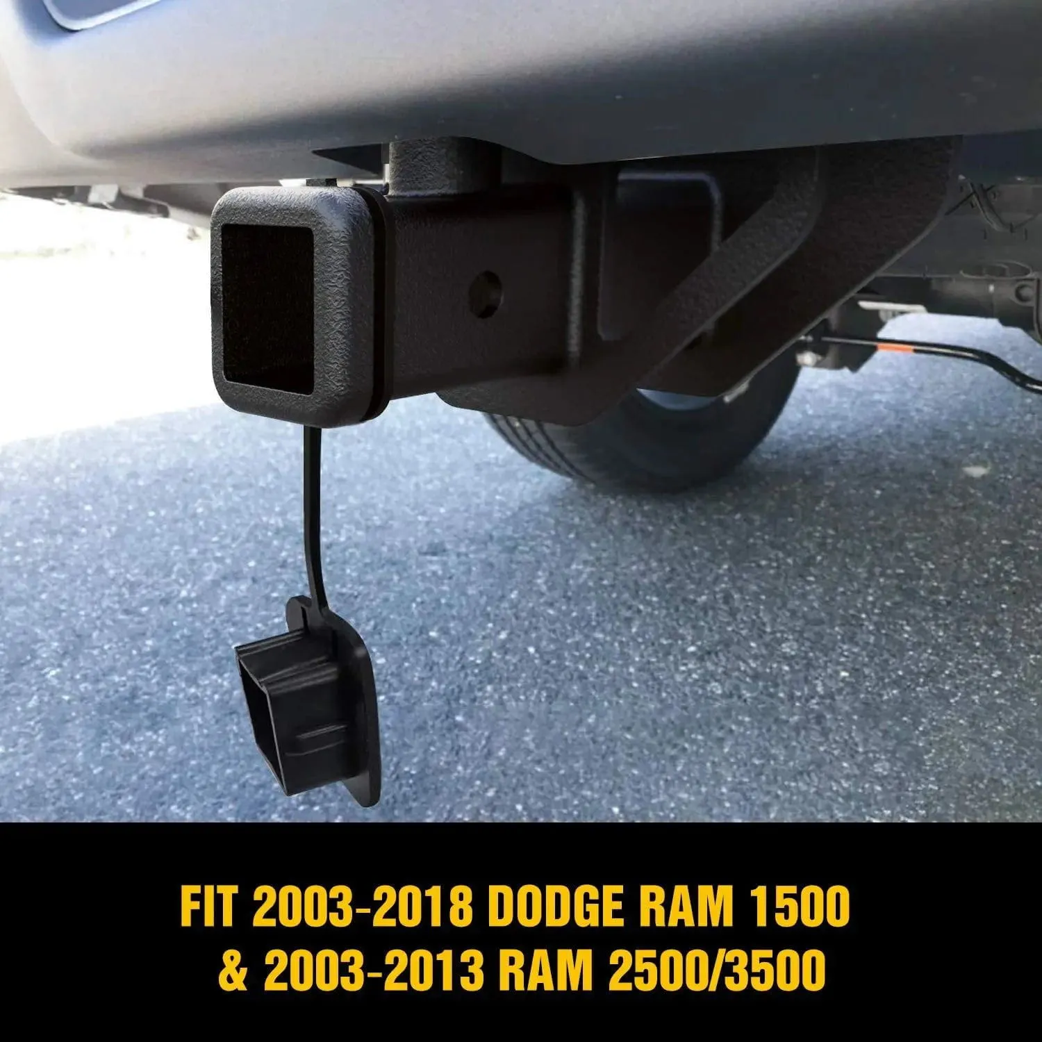 2003-2018 Dodge Ram 1500 2003-2013 Ram 2500/3500 2 Inch Rear Trailer Hitch Receiver Class 3