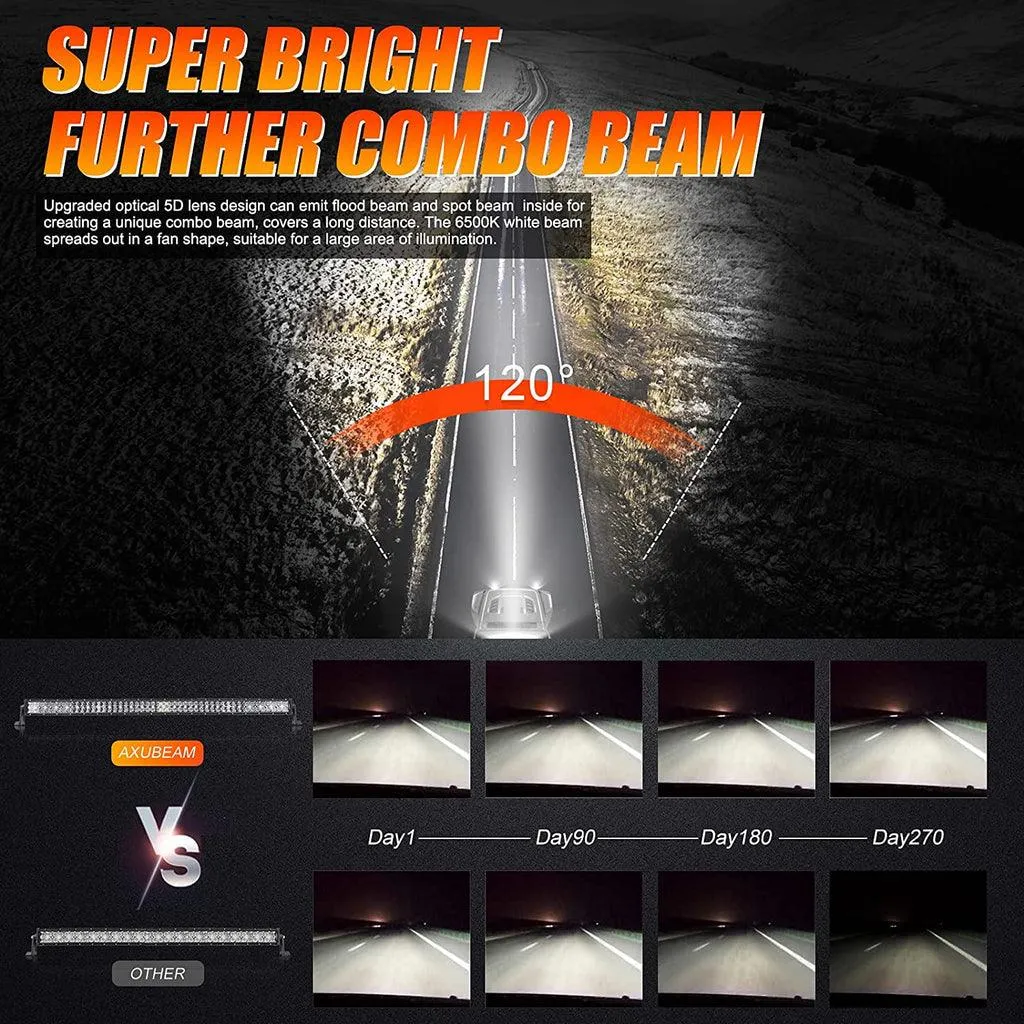 5D Series Straight/Curved Off Road Led Light Bar For 2002 Ford F150
