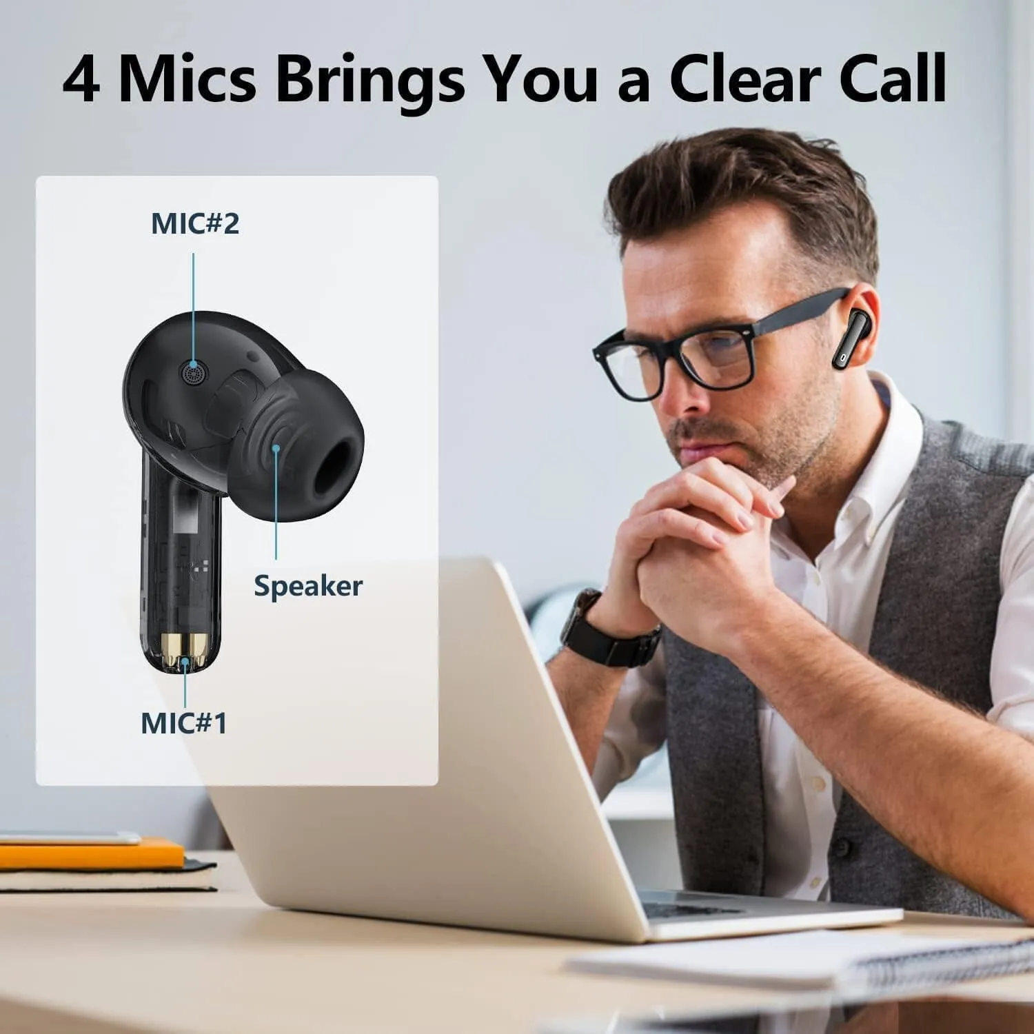 A40 Pro Wireless Earbuds (Refurbished)