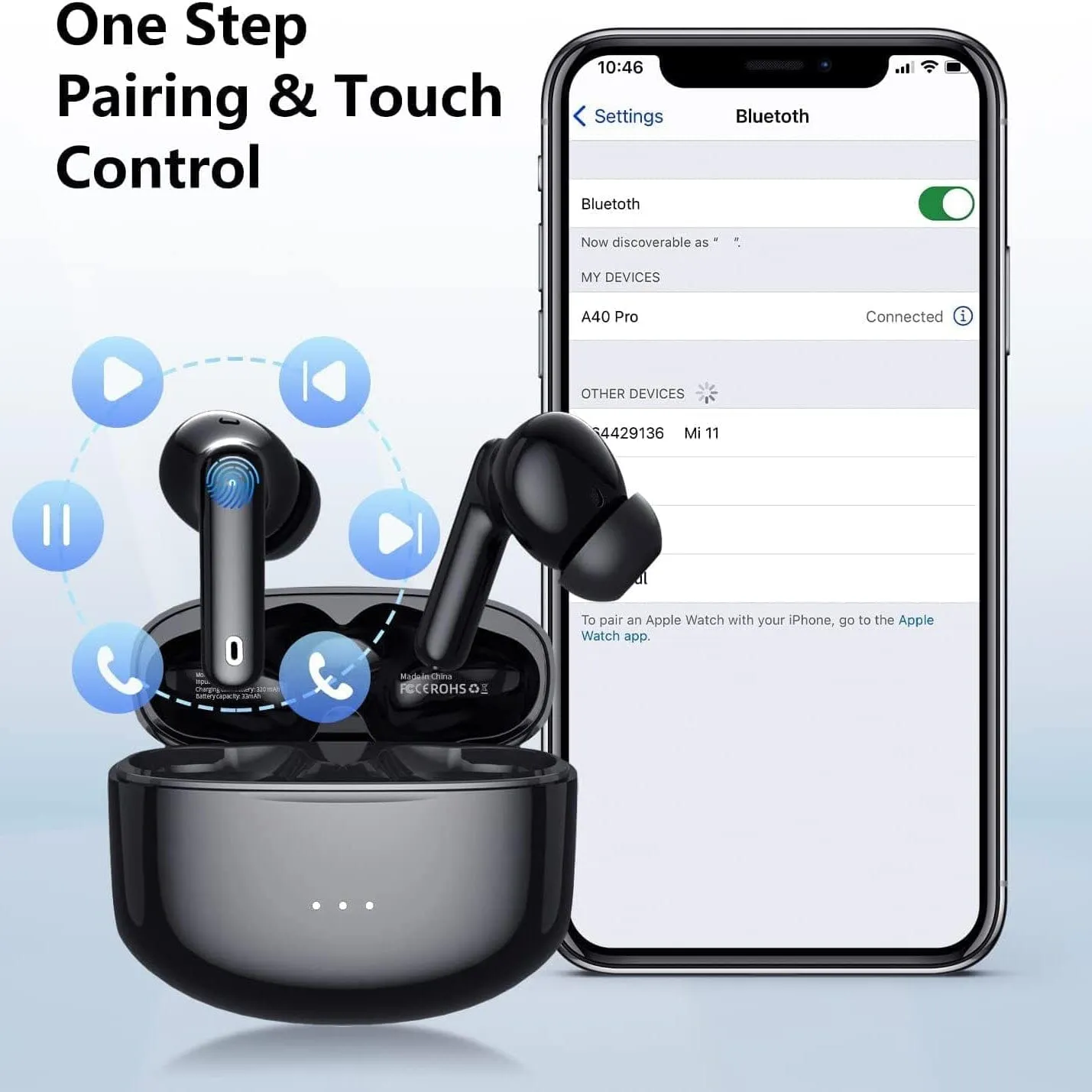 A40 Pro Wireless Earbuds (Refurbished)