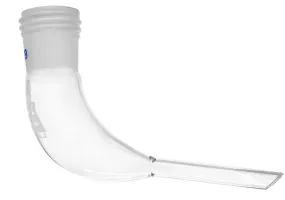 Adapter Receiver - Screw Thread - 4" (100mm)  Long - 24/29 Joint - Borosilicate Glass - Eisco Labs