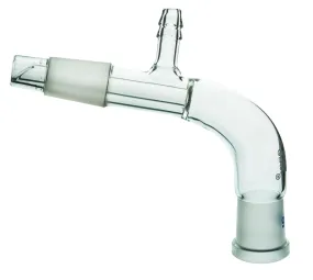 Adapter Reciever, Bend, Socket Size 24/29, Cone Size 24/29, 5" Long, Borosicilate Glass - Eisco Labs