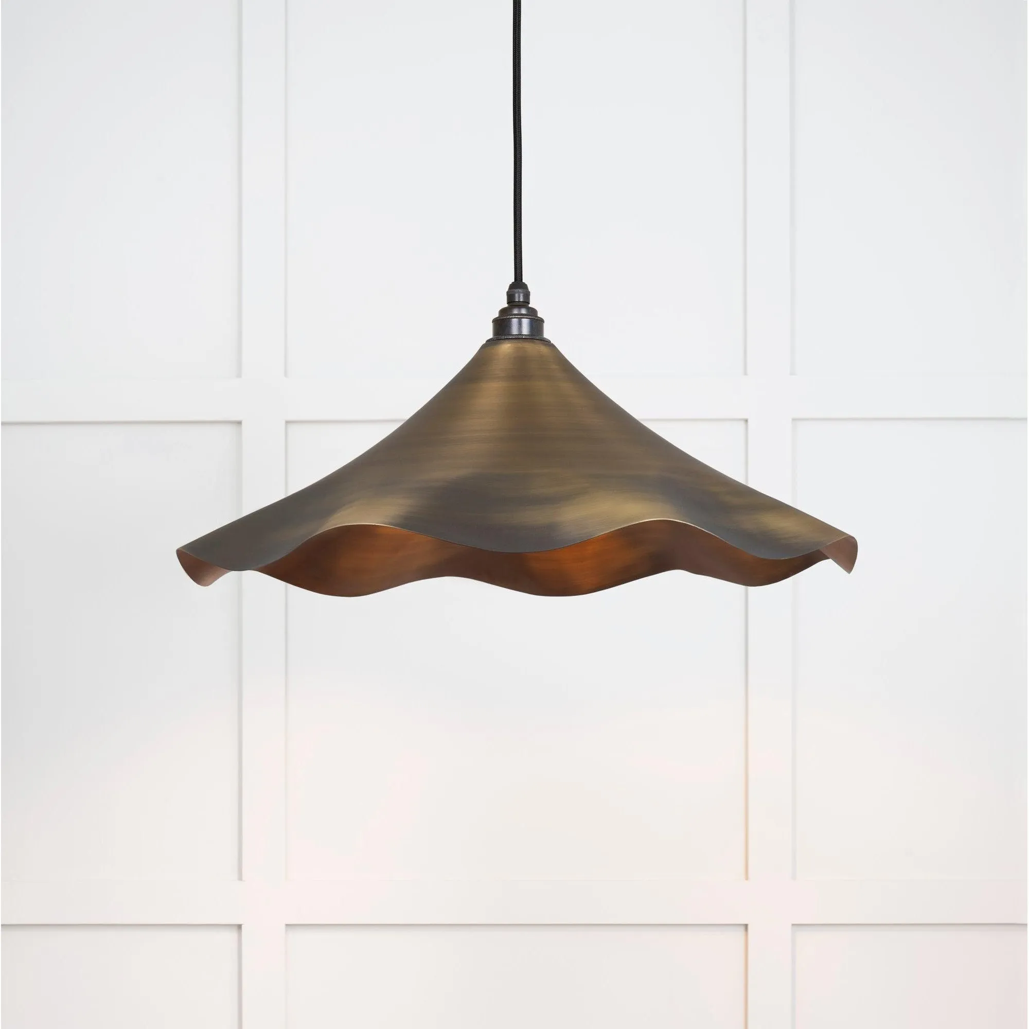 Aged Brass Flora Pendant | From The Anvil