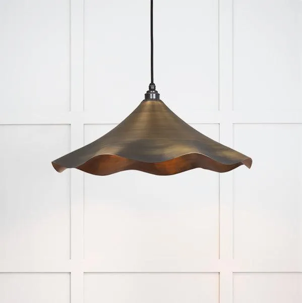 Aged Brass Flora Pendant | From The Anvil