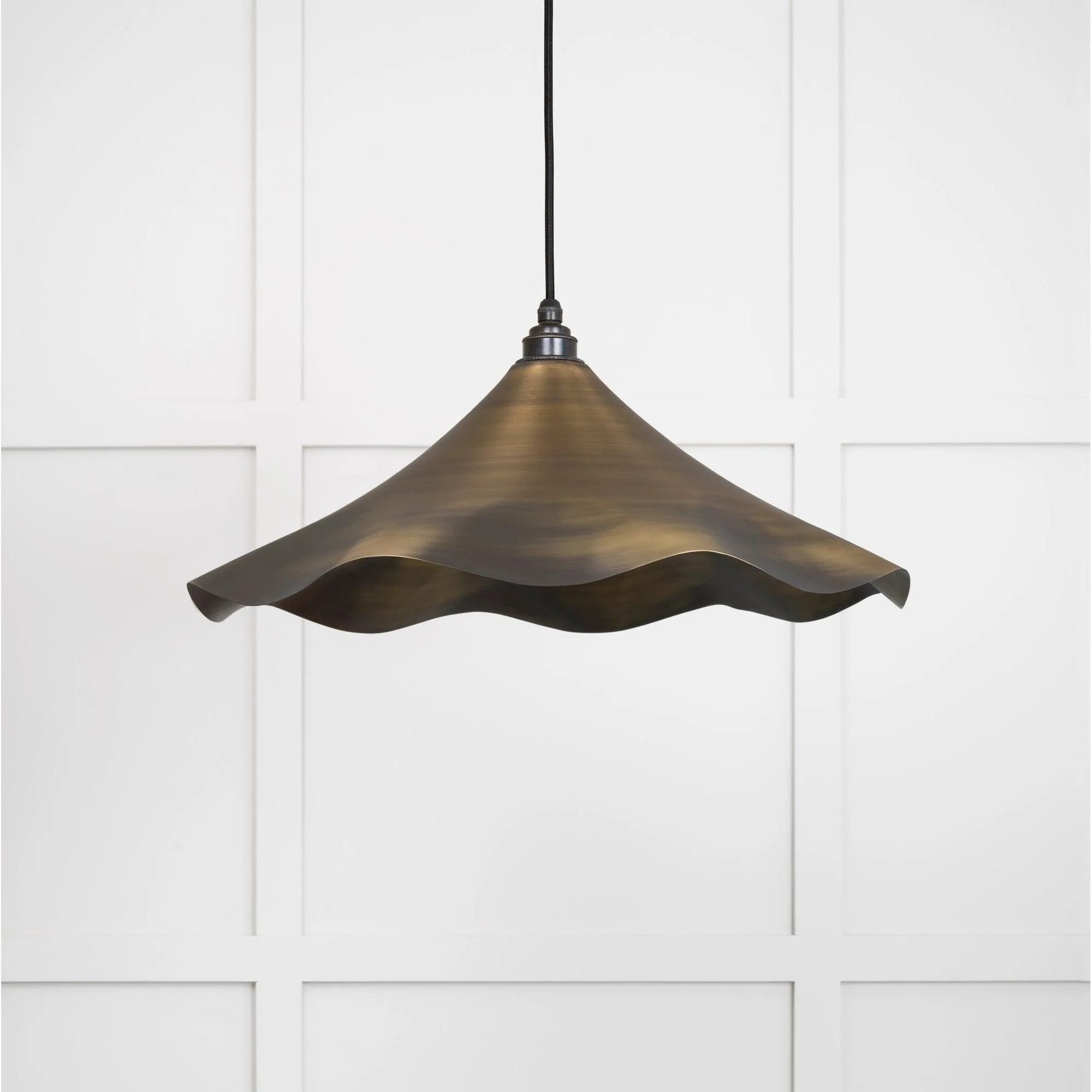 Aged Brass Flora Pendant | From The Anvil
