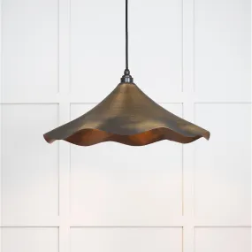 Aged Brass Flora Pendant | From The Anvil