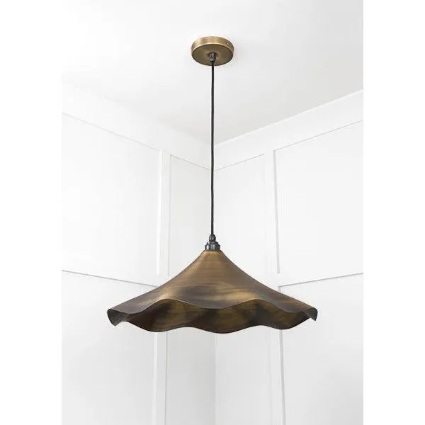 Aged Brass Flora Pendant | From The Anvil