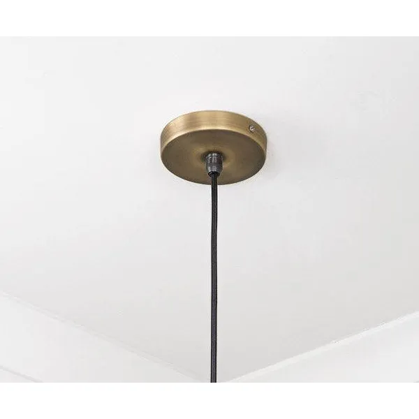 Aged Brass Flora Pendant | From The Anvil