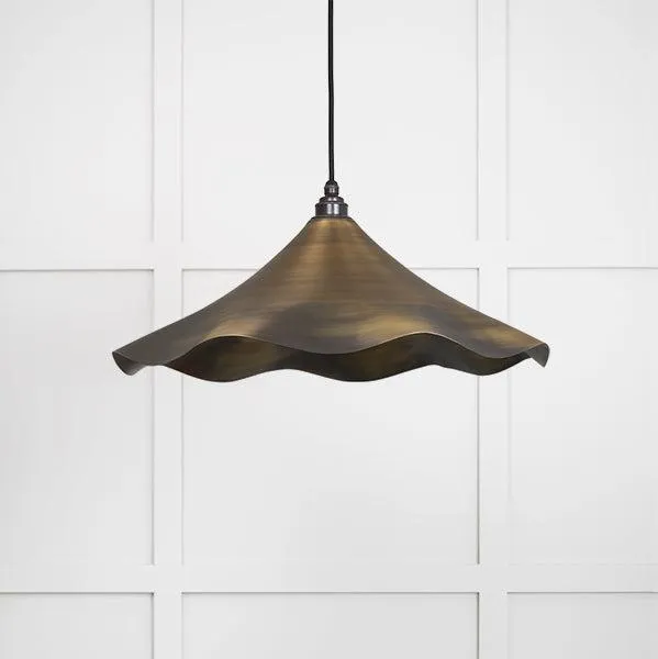 Aged Brass Flora Pendant | From The Anvil