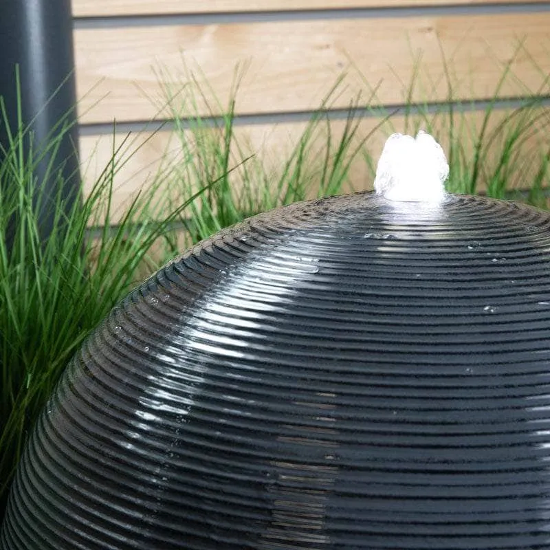 Alessia Resin Water Feature - Anthracite