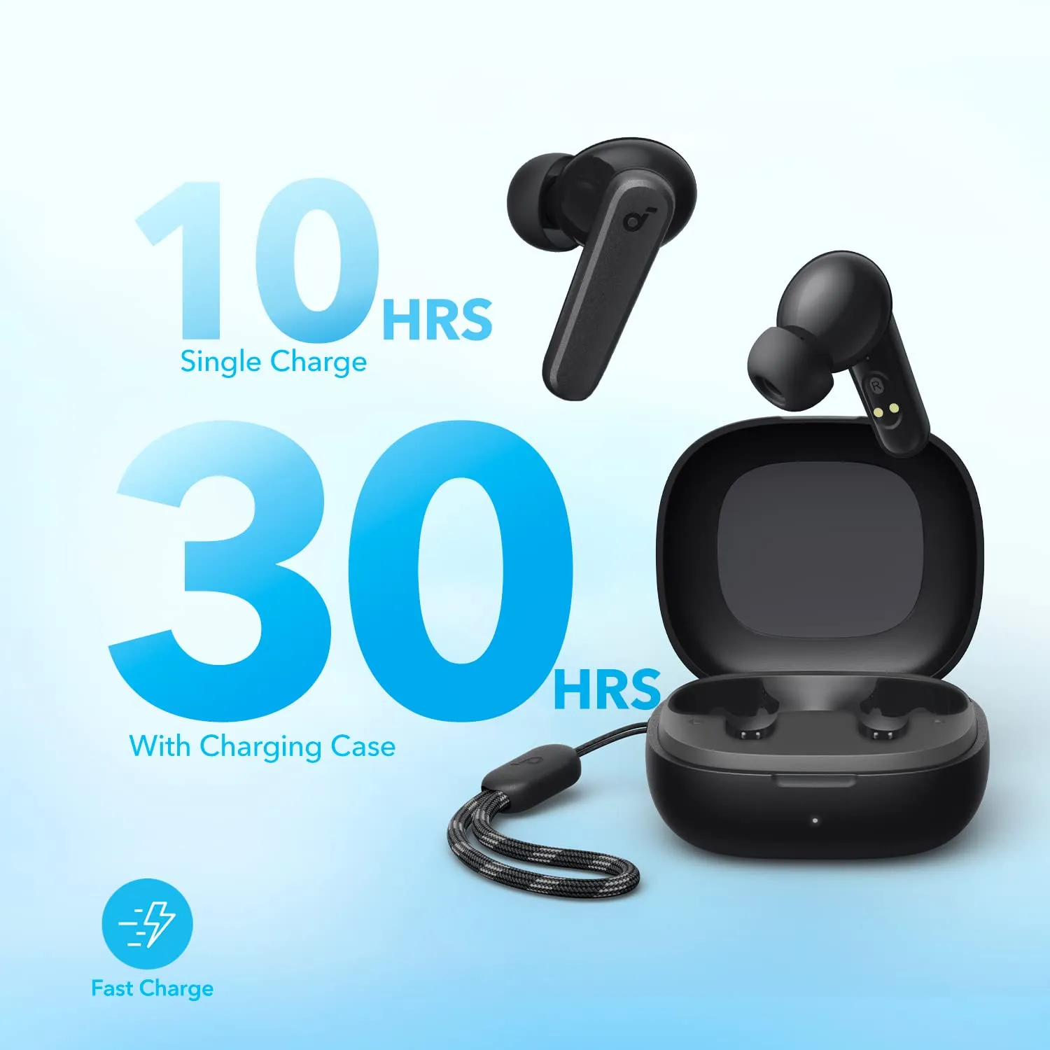 Anker Soundcore P20i Bluetooth Earphones, 10mm Drivers with Big Bass True Wireless Earbuds, Bluetooth 5.3, 30H Playtime, IPX5, 2 Mics for AI Clear Calls, 22 Preset EQs, Customization via App