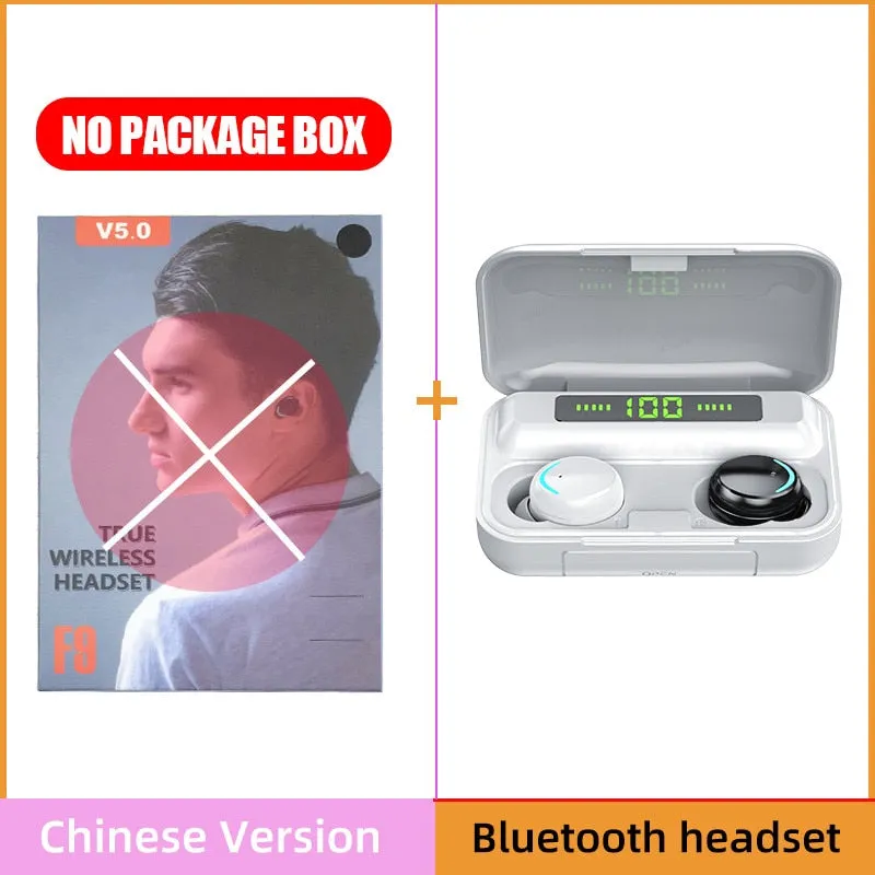 Bluetooth Earphones 2200mAh Charging Box