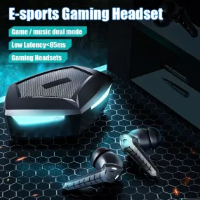 Bluetooth V5.0 Earphones Low Latency Gaming Headsets TWS 9D Stereo Wireless Headphones Noise Cancelling Gaming Earbuds With Mic