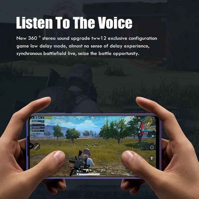 Bluetooth V5.0 Earphones Low Latency Gaming Headsets TWS 9D Stereo Wireless Headphones Noise Cancelling Gaming Earbuds With Mic