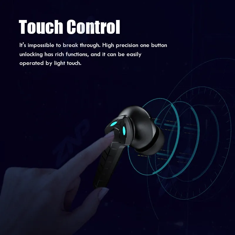 Bluetooth V5.0 Earphones Low Latency Gaming Headsets TWS 9D Stereo Wireless Headphones Noise Cancelling Gaming Earbuds With Mic