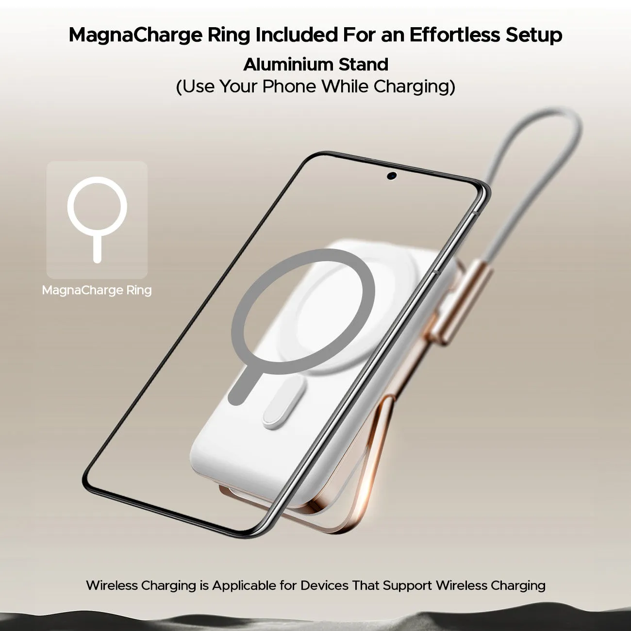 boAt EnergyShroom PB330  Magnacharge | 10000mAh magnetic wireless power bank with 15 W wireless charging, LED battery display, 12 Layer Smart IC Protection