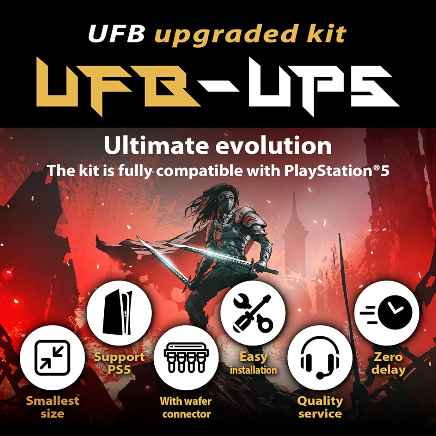 Brook UFB-UP5 Universal Fighting Board Upgrade Kit for PS5 (EMM0009609)