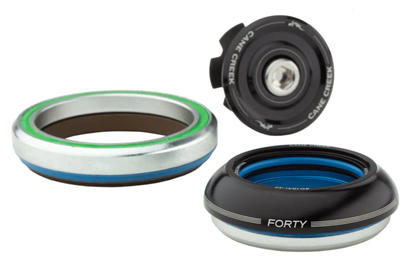 Cane Creek 40 Series Integrated Headset Assembly IS42/28.6/H9|IS52/40 Black