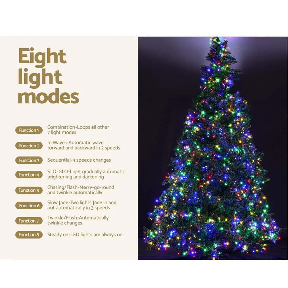 Christmas Tree 2.1M Green With 1134 LED Lights Multi Colour