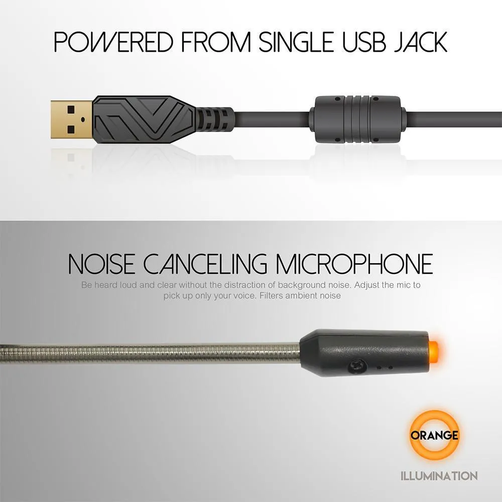 Concord Gaming headphones - Virtual 7.1 Channel Surround Sound