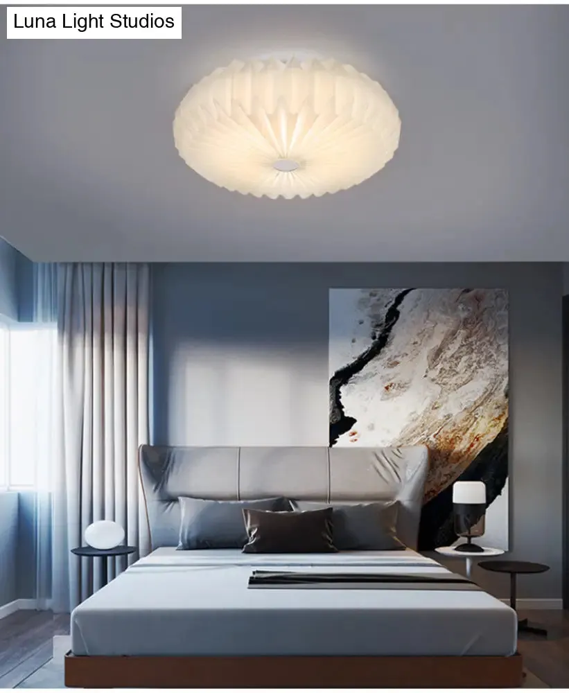 Contemporary Acrylic Flower Flush Mount Ceiling Light for Bedroom