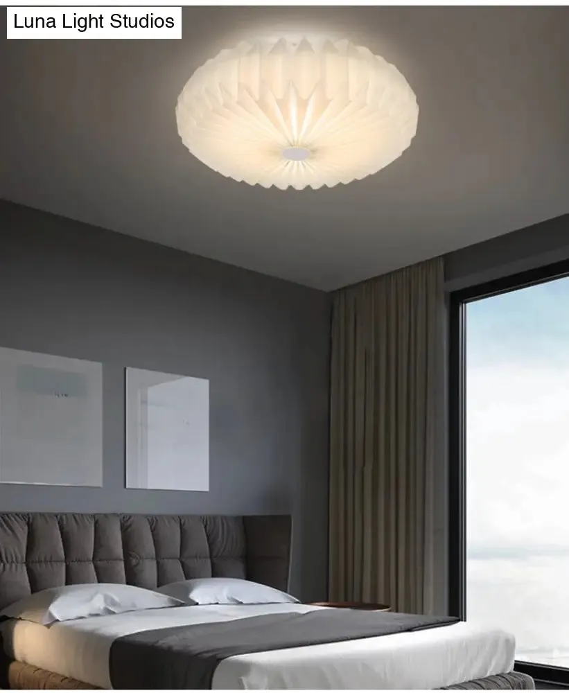 Contemporary Acrylic Flower Flush Mount Ceiling Light for Bedroom