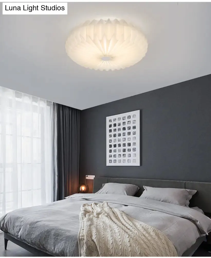 Contemporary Acrylic Flower Flush Mount Ceiling Light for Bedroom