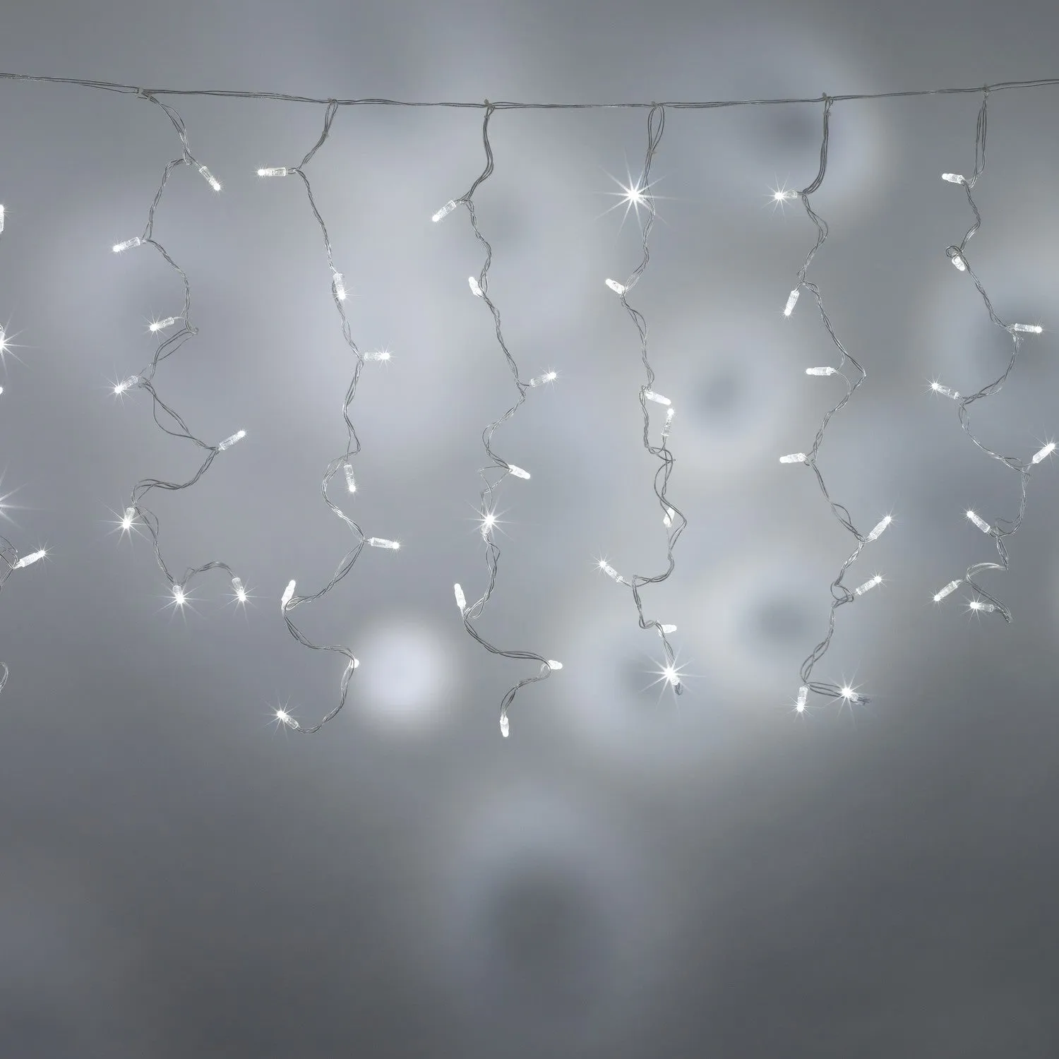 Core Connect 16m x 1m 768 White Connectable Curtain Lights Clear Cable
