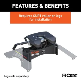 CURT 16580 CURT 16580 A25 5th Wheel Hitch Head Only; Legs or Roller Required; 25;000 lbs