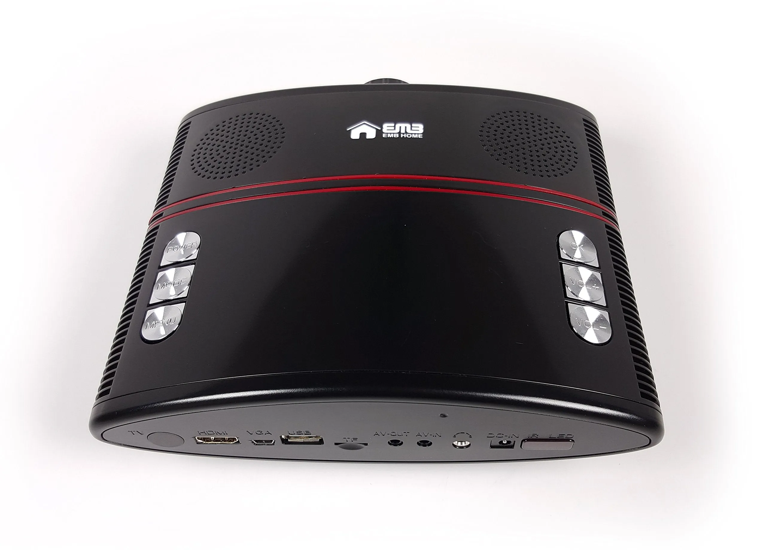 EMB Home - EBP100 - Portable HDMI LED Projector 40 ANSI Lumens w/ USB and SD Card for Home Cinema Theater / Games / Party / PC Laptop