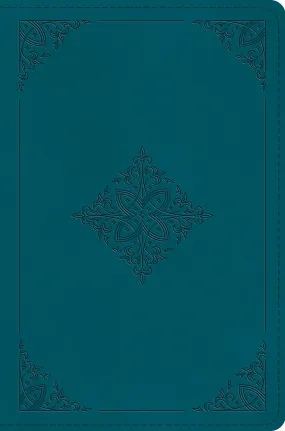 ESV Compact Bible (Trutone, Deep Teal, Fleur-De-Lis Design)