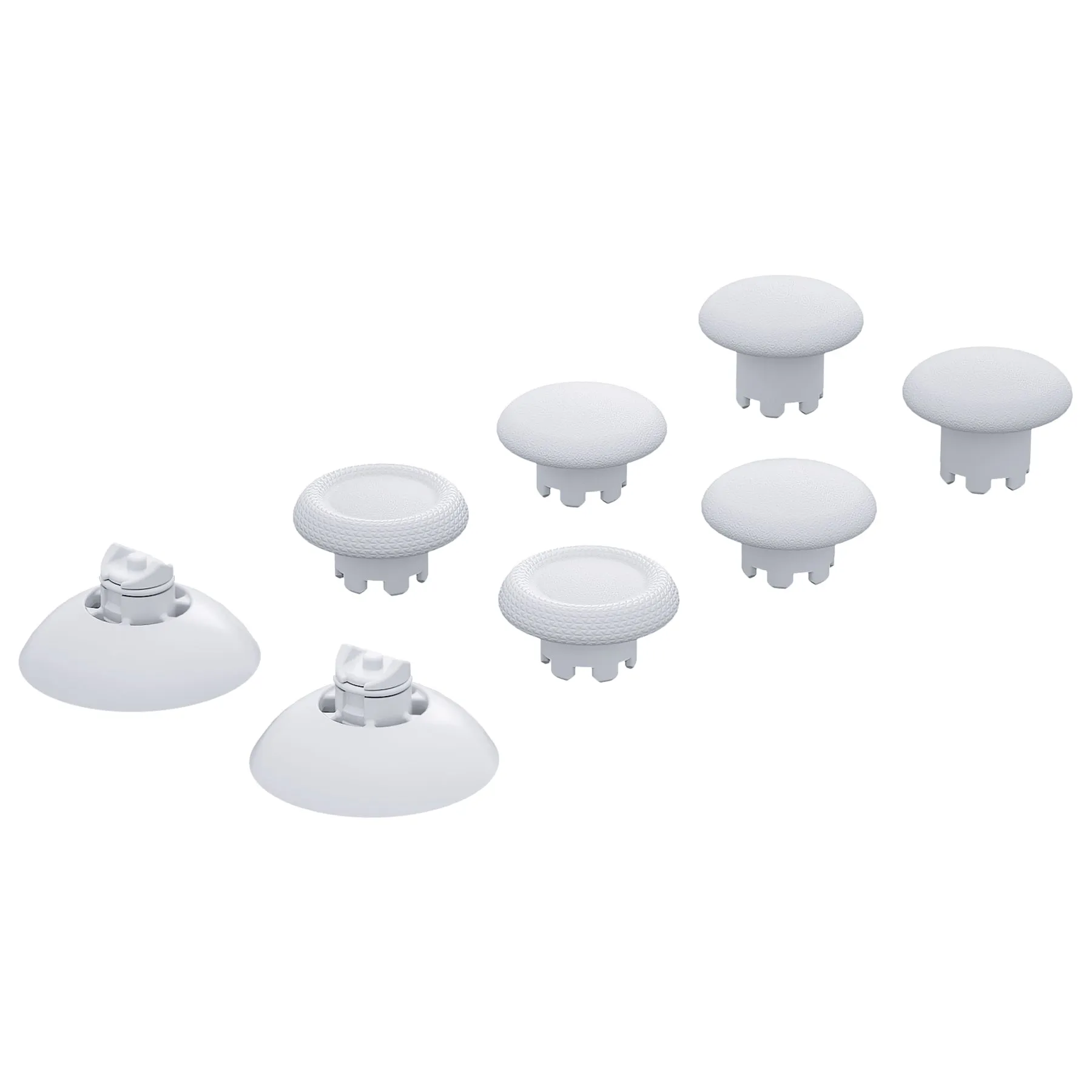 eXtremeRate EDGE Sticks Interchangeable Thumbsticks for Xbox Core Controller, Robot White Swappable Analog Stick Joystick for Xbox One S/X, Xbox Elite V1 Controller, for Nintendo Switch Pro Controller - AGLX3M002