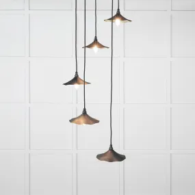 Flora Cluster Light in Soot