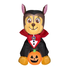 Halloween Inflatable Decoration, Black, Chase from Paw Patrol, Self Inflating, Plug In, 38 Inches
