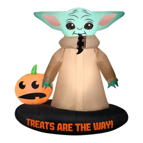 Halloween Inflatable Decoration, Green, Mandalorian, Self Inflating, Plug In, 78 Inches