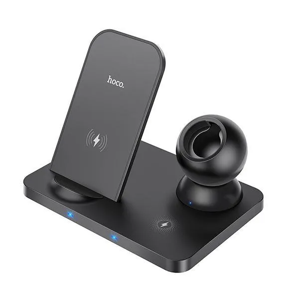 HOCO CW33 3 in 1 Wireless 15W Charger-HO3B