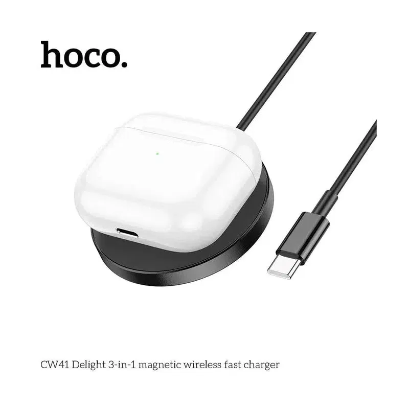 HOCO CW41 15W Wireless Fast Charger - White