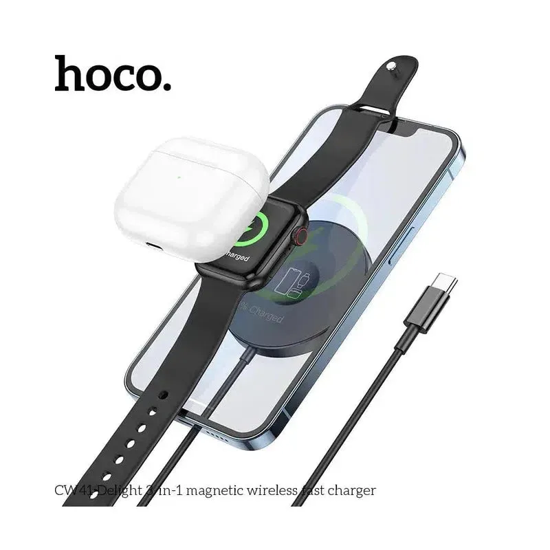HOCO CW41 15W Wireless Fast Charger - White