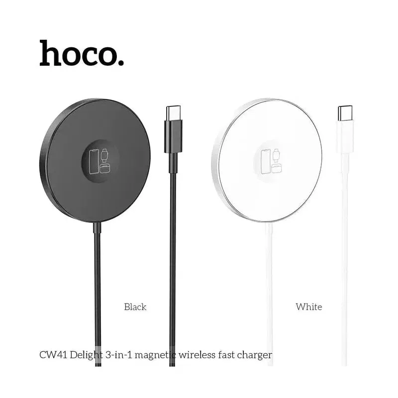 HOCO CW41 15W Wireless Fast Charger - White