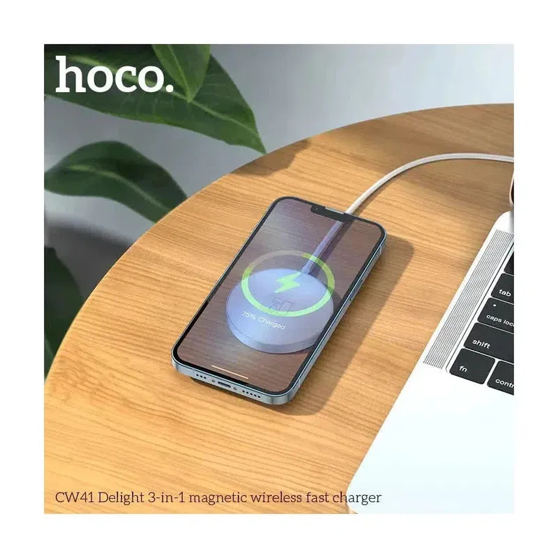 HOCO CW41 15W Wireless Fast Charger - White