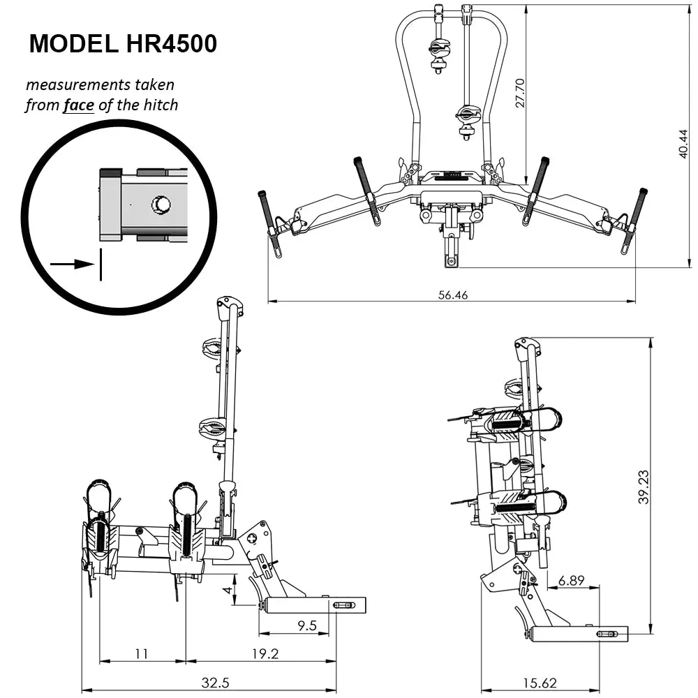 Hollywood Racks - Destination E - Bike Rack for Electric Bikes - Includes EBike Ramp for HEAVY DUTY electric bikes