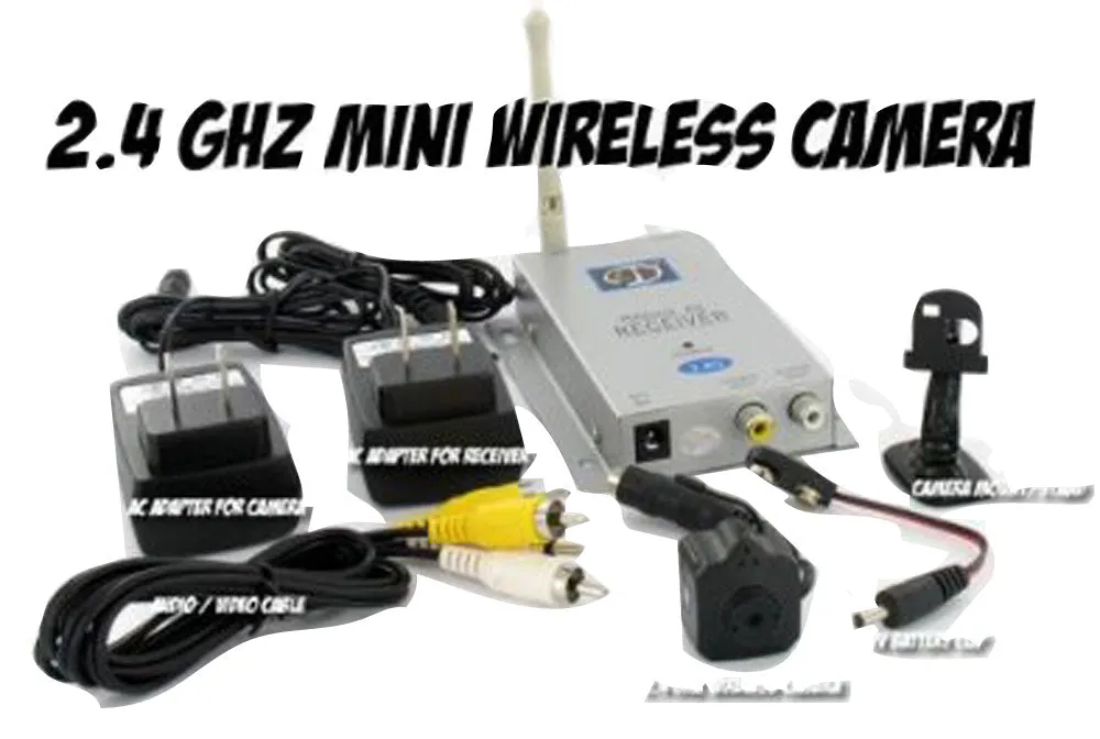 Instapark 2.4Ghz Hidden Mini Pinhole Nanny / Spy Wireless Color Video Camera With Microphone.