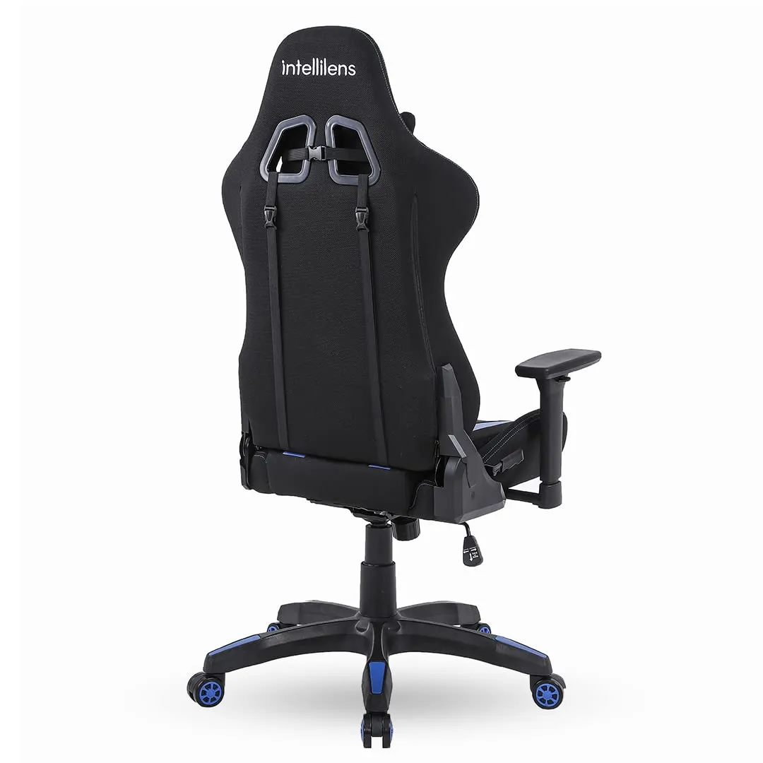 INTERCEPTOR Ergonomic Gaming Chair, Gaming Mat & Gaming GlassesCombo | Premium Fabric, Adjustable Neck & Lumbar Pillow, 3D Adjustable Armrests