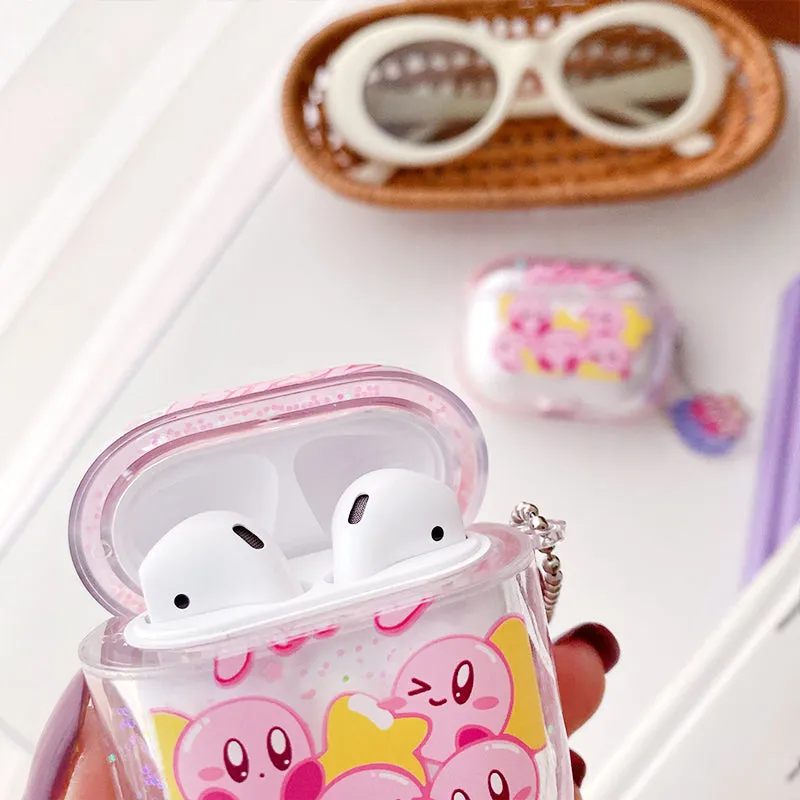 Kawaii Cartoon Kirby Quicksand Airpods Case