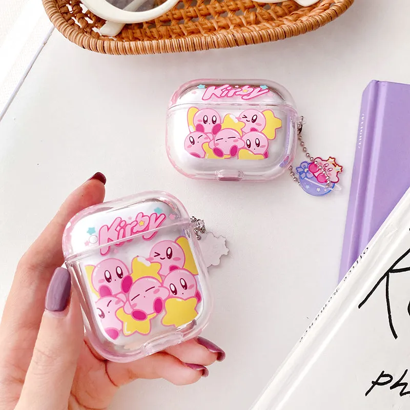 Kawaii Cartoon Kirby Quicksand Airpods Case